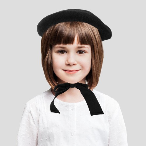 Beret Hat Kids Beret Hat Vintage Beret Hat Outdoor Casual Beret Hat Woolen Hat - Picture 6 of 12
