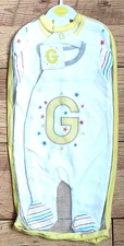 Babygrow/Sleepsuit - 2-Pack - Initial G - 0-3 Months - Brand New