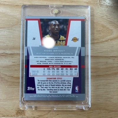 2003 Bowman Signature Silver Kobe /249 36199 | eBay