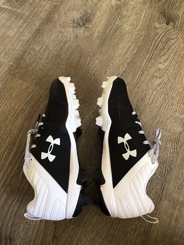 Under Armour Mens Leadoff Low Size 8 Baseball Cleats Black White NEW 3022071-001 - Picture 10 of 13