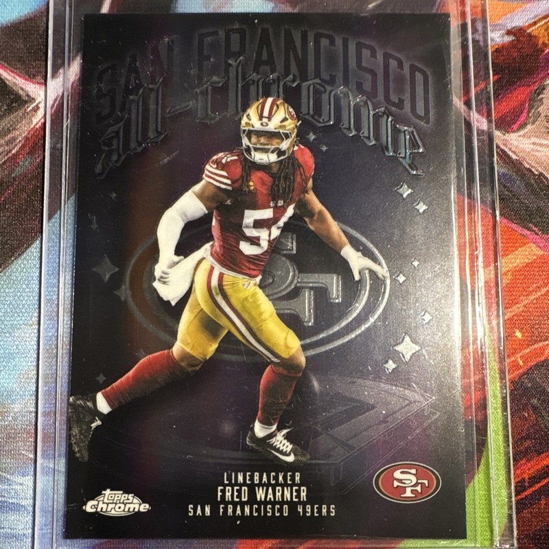 2025 Topps Chrome All-Chrome Team Insert Fred Warner #ACT-20 49ers