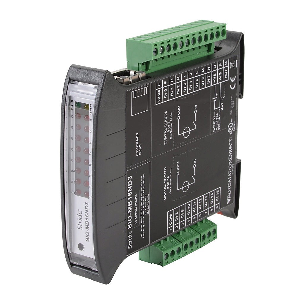 SIO-MB16ND3 STRIDE discrete input module, 16-point, 12-24 VDC