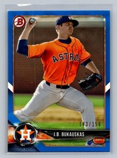 2018 Bowman #BP125 J.B. Bukauskas Prospects Blue #/150