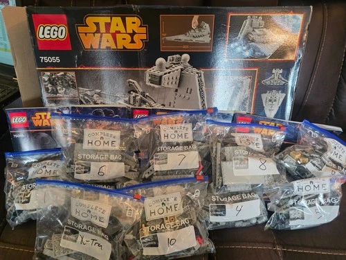 LEGO 75055 Star Wars Imperial Star Destroyer 2014 Box, Instructions, Ship - READ