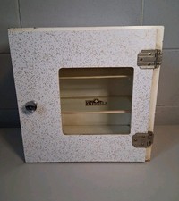 Antiguo gabinete médico esterilizador de peluquero vintage para decoración estuche decorativo