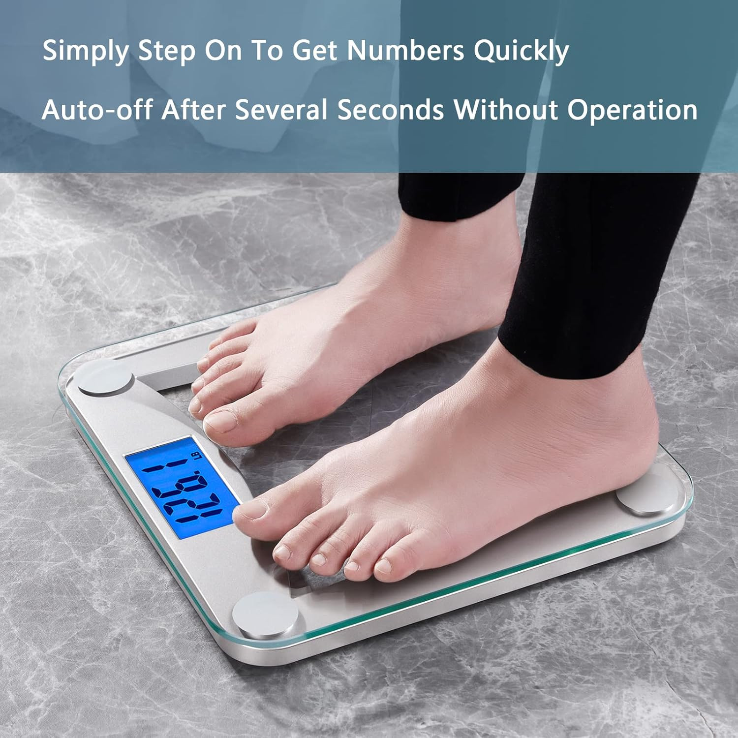 Digital Bathroom Weight Scale for Body Weight, High Accuracy Assured by Weighing