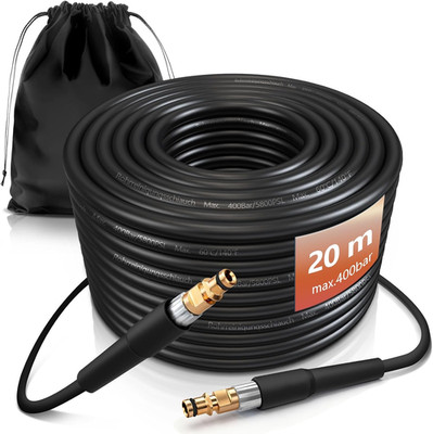 20M Hochdruckschlauch Mit Quick Connect-Anschluss, Kompatibel Mit Kärcher K2 K3 