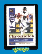2021 Panini Chronicles #7 Lamar Jackson - Baltimore Ravens