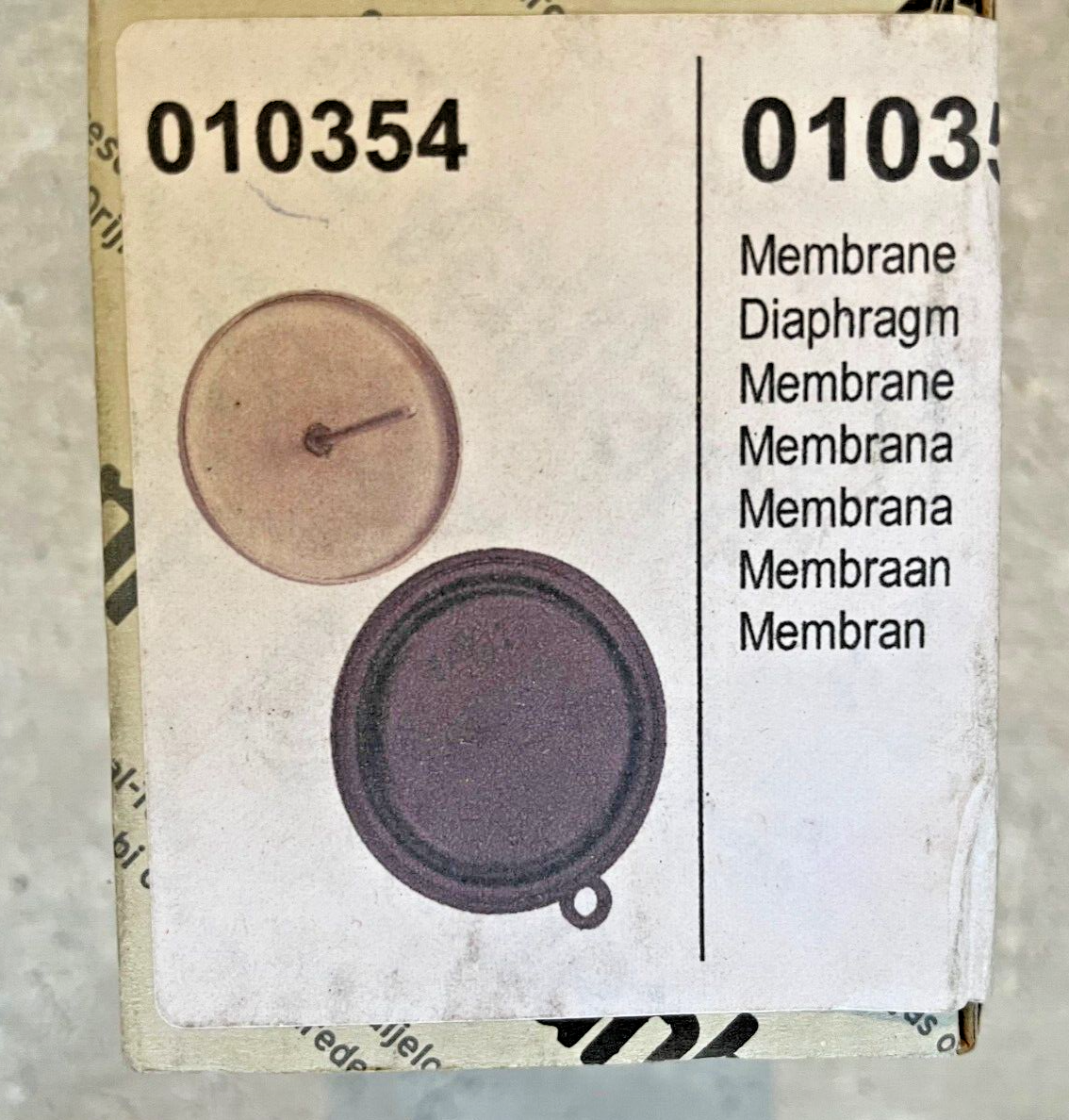 Vaillant ecoMAX VUW Diaphragm Membrane 010354 BNIB Genuine