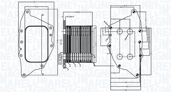 Magneti Marelli ÖLküHler, MotoröL 350300005000 FüR BMW Mini-image