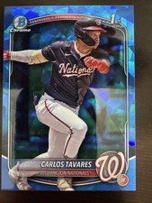 2025 Bowman Chrome Sapphire Prospects Carlos Tavares #BCP-28 1st Bowman
