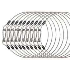 10 Pack Stage Light Safety Cables for Stage DJ Party Lights Thickened 1/8 Dia...