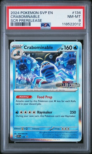 Crabominable graded PSA 8 for sale on eBay