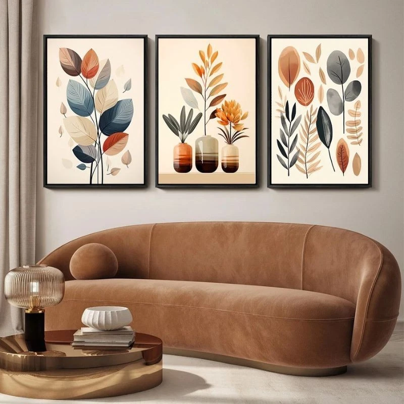 3 Sets Watercolor Vase Canvas Painting Wall Art Living Room Bed Room Decoration - Image 3 of 4