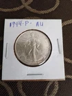 1944 Walking Liberty Half Dollar • No Mint Mark- Very good condition