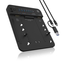 ICY BOX HDD/M.2 NVMe SSD Docking Station USB 3.2 Gen 2 (10 Gbps), unità clonazio