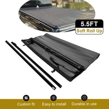 Tonneau Cover Truck Bed 5.5FT Soft Roll Up Fit For 2015-2023 Ford F150