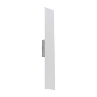 Wandleuchte Weiß Metall Flach 50 Cm Lang 2X G9 Indirektes Licht Wandlampe Flur