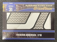 2019 PRESIDENT'S CHOICE FREDERIK ANDERSEN GAME-USED STICKRACK #ed 7/10