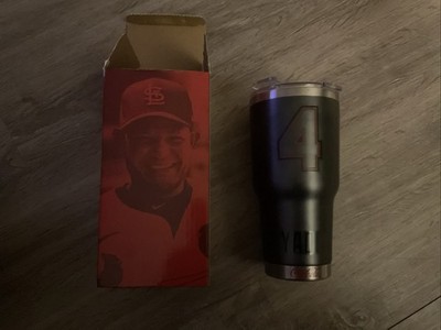 YADI Tumbler Stl Cardinals Yadier Molina #4 Charcoal Gray SGA 5/19/23 New In Box