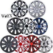 15 4pcs Wheel Covers Snap On Full Universal Hub Caps R15 Tire Steel Rim