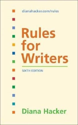 Rules for Writers - Spiral-bound By Hacker, Diana - VERY GOOD