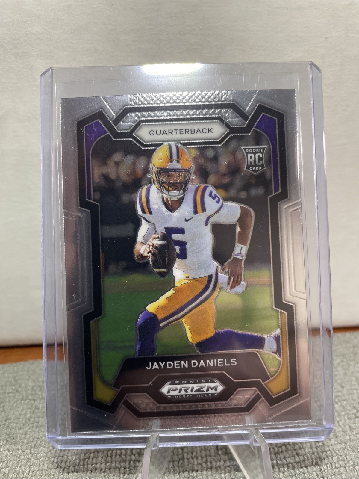 2024 Prizm Draft Picks Jayden Daniels RC Base #108 LSU Commanders Rookie