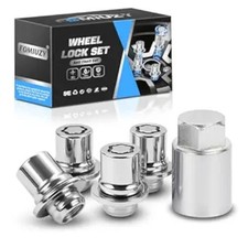 Wheel Lock Lug Nut Set M12 x 1.5 Anti Theft Replace- 00276-00900 silver