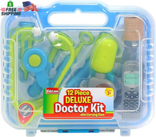 Kids Doctor Kit Playset with Electronic Stethoscope Pretend Play Toy