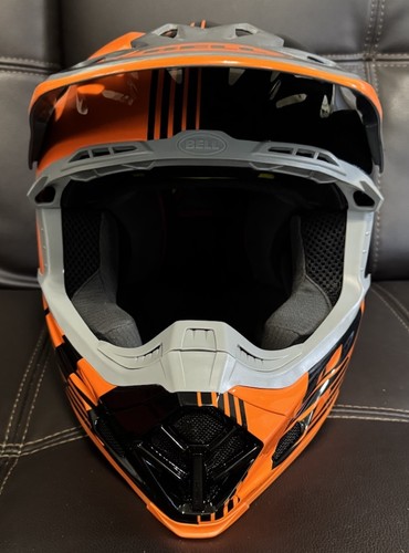 Bell Moto-9 MIPS Helmet MX Dirt Bike ATV Motocross DOT SNELL Medium Orange/Blk - Foto 2 di 8