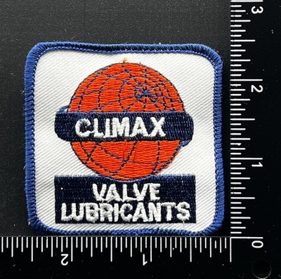 Climax Valve Lubricants -Retro Embroidered Patch