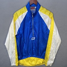 VTG 80s Nike Silver Tag Windbreaker Jacket S Half Zip Colorblock Retro Taiwan