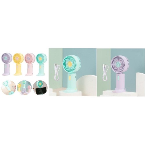 Summer Outdoor Travel Small Fan USB Fan Student Office Home Pink Portable - Bild 11 von 16