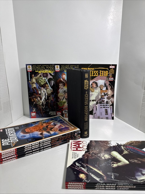 Star Wars Comics And Books Lot Marvel & Disney Books Lot