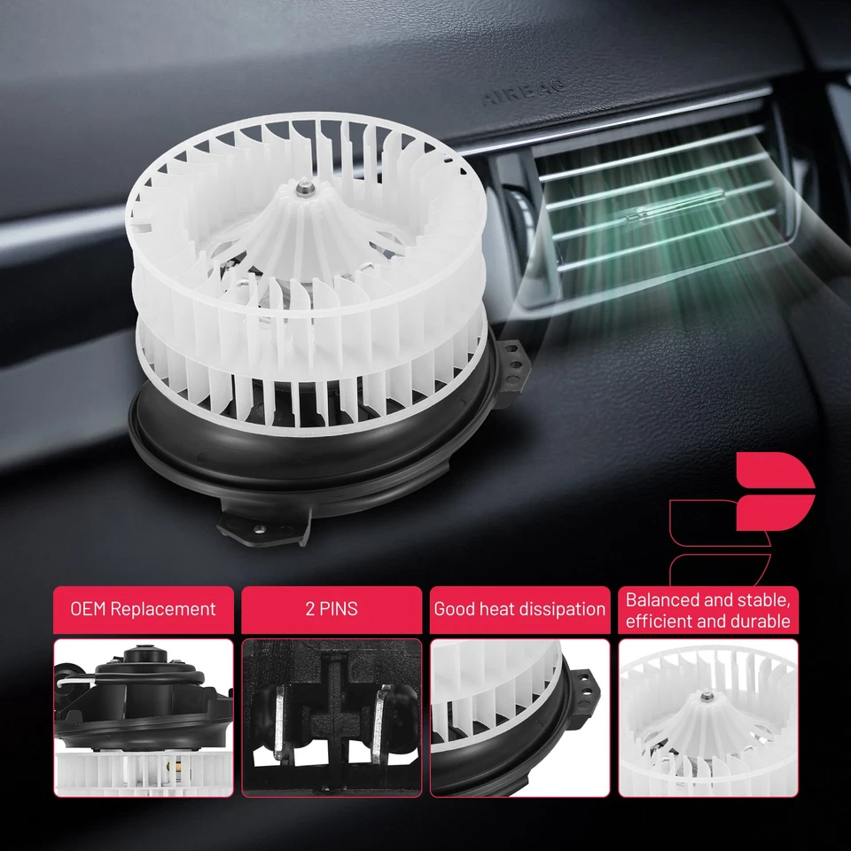 Motor soplador de calefacción con jaula de ventilador para Plymouth Grand Voyager 1998-1999 Foto 3 de 4