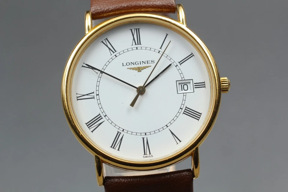 "Exc+5" Vintage LONGINES Grand Classic L7.984.2 Roman Qz Mens Watch From Japan - Image 2 of 4