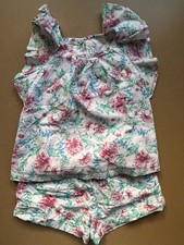 Janie and Jack Girls' Two-Piece Pink Floral Outfit. Size 5. Excellent Condition