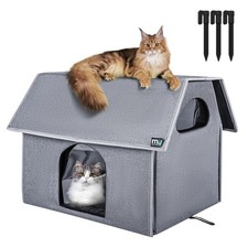 Outdoor Cat House, Extra Large Weatherproof Cat Houses for Outdoor Cats, Warm...
