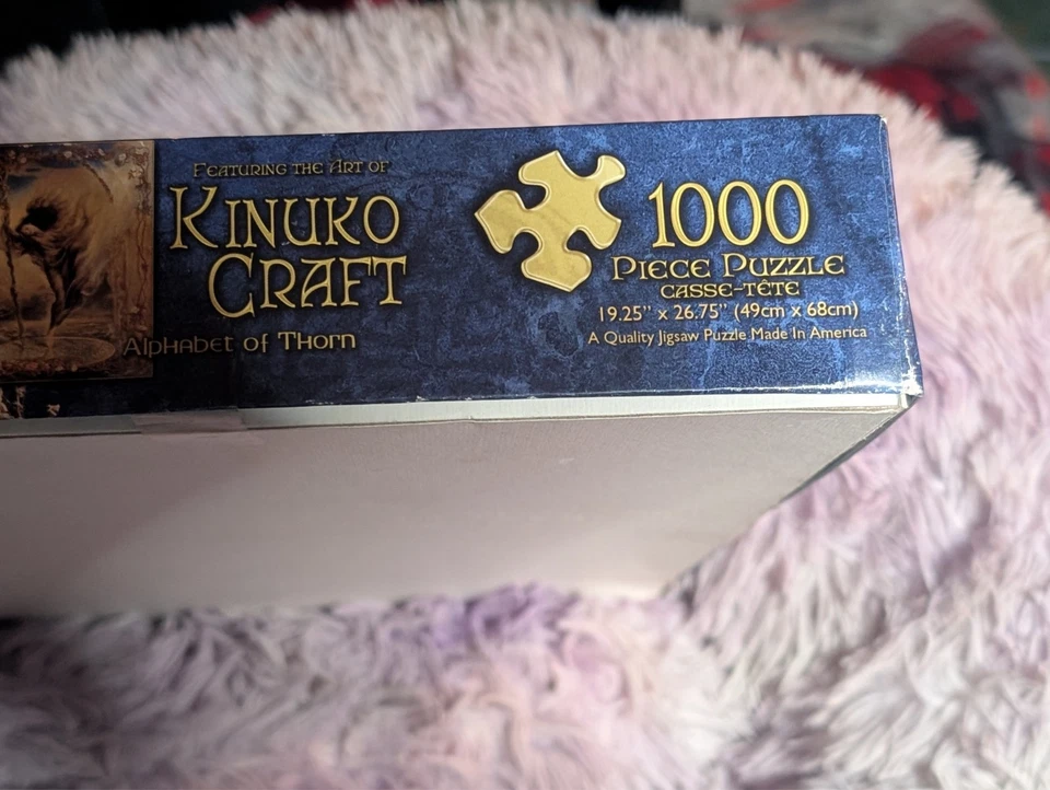 Rompecabezas artesanal Master Pieces Kinuro 1000 piezas alfabeto de espinas completo Foto 2 de 2