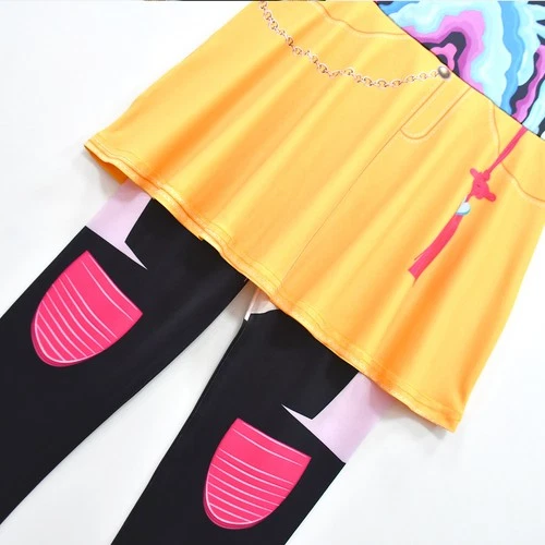 Girls Kpop Demon Hunters Cosplay Jumpsuit Rumi Zory Mira Costume Bodysuit Dress - Picture 52 of 66