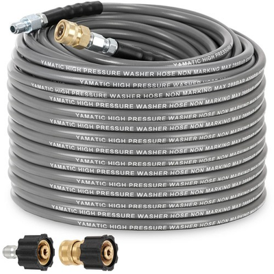 #ad Non Marking 1 4quot; 4200 PSI Pressure Washer Hose 100 FT for Hot Cold Water Wire... $184.27