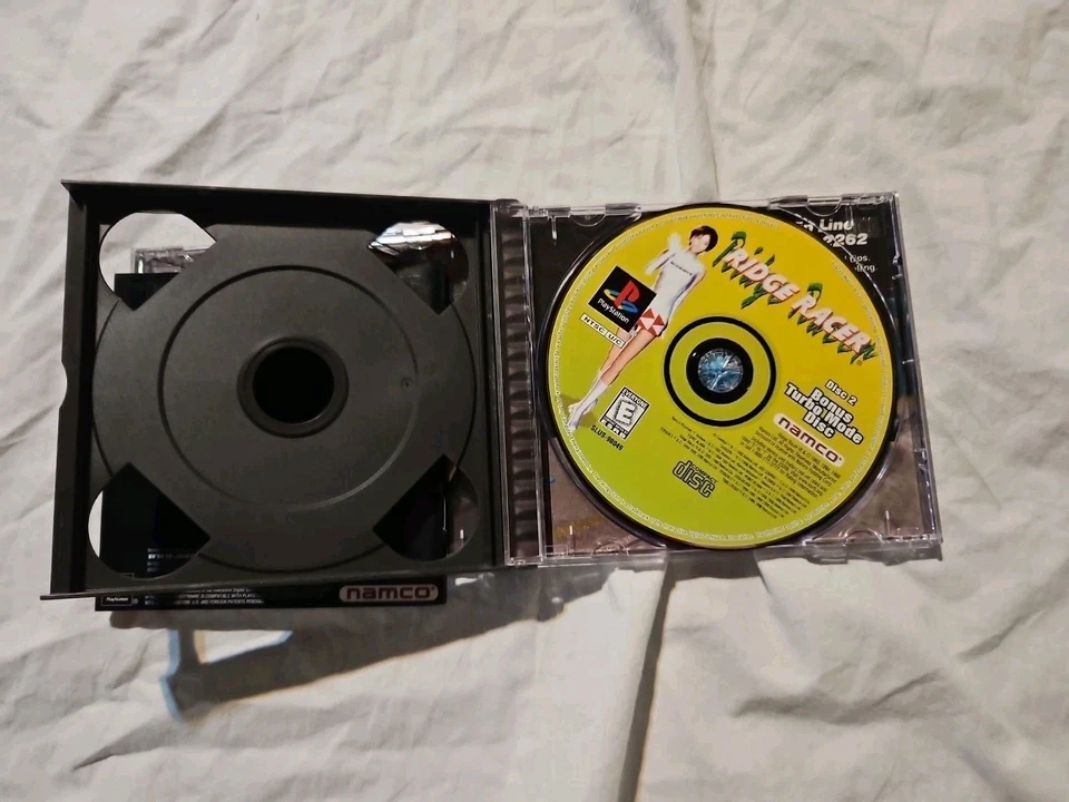 R4: Ridge Racer Type 4 (PS1, 1998) CIB w/ Reg Card + Case Protector  - Image 4 of 4
