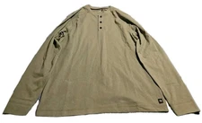 Sitka Gear Men's Foothills Olive Green Long-Sleeve Henley Shirt Size Large NWT