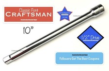 Craftsman 10 Chrome Socket Extension Bar 12-inch Drive 10-inch 44132