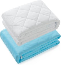 2 Pack Washable Waterproof Incontinence Bed Pads 44" x 52" Heavy Absorbant