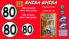 #80 Ghisa Birra Alfa Romeo T33/3 1/43rd Scale Slot Car Decals