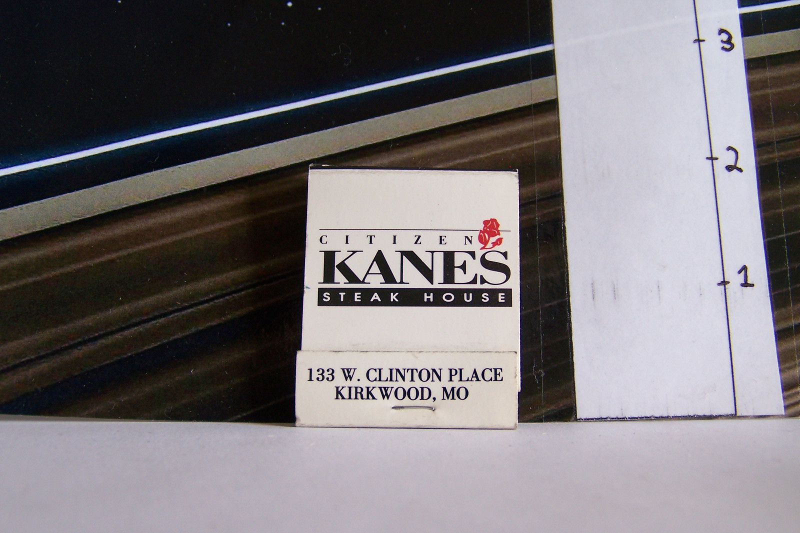 Rare Vintage Matchbook C3 Missouri Kirkwood Citizen Kane's Steak House