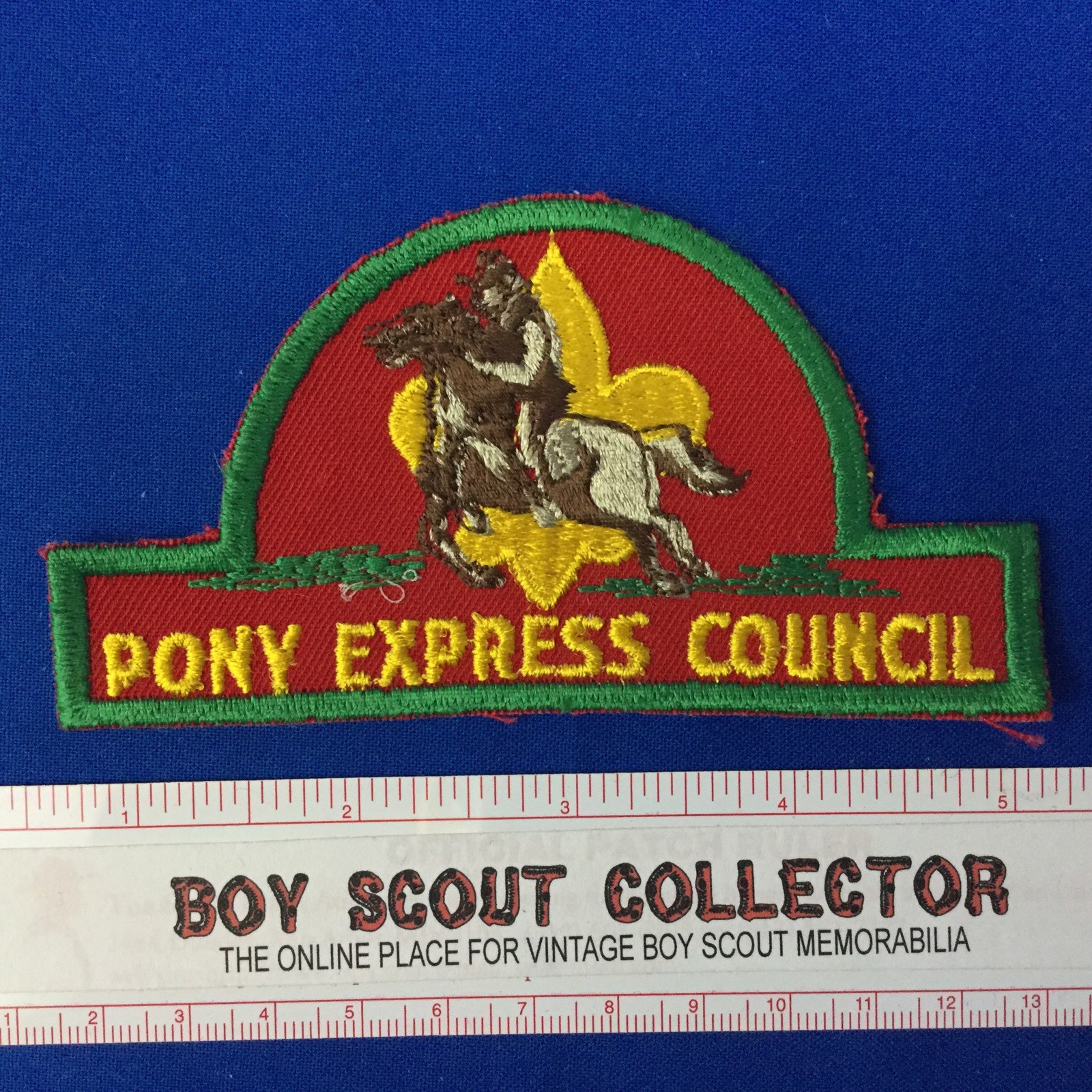 Patch a forma di cappello Boy Scout Pony Express Council SPEDIZIONE GRATUITA