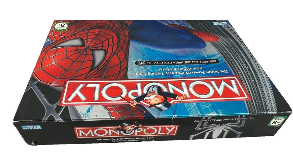 Parker Brothers SPIDER-MAN Monopoly Game Classic Monopoly or Spider-Man Rules - Image 4 of 4