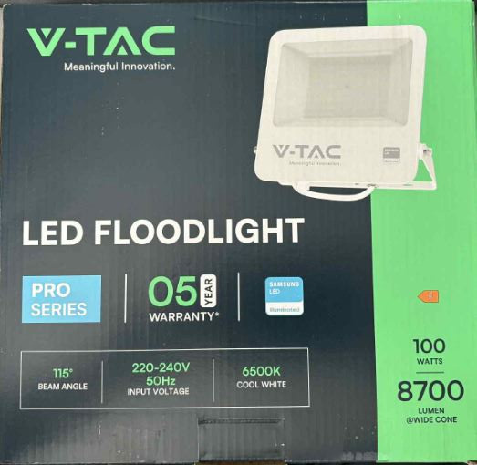100W LED Security Floodlight Daylight White 6400K Slim Samsung Flood Light Cheap
